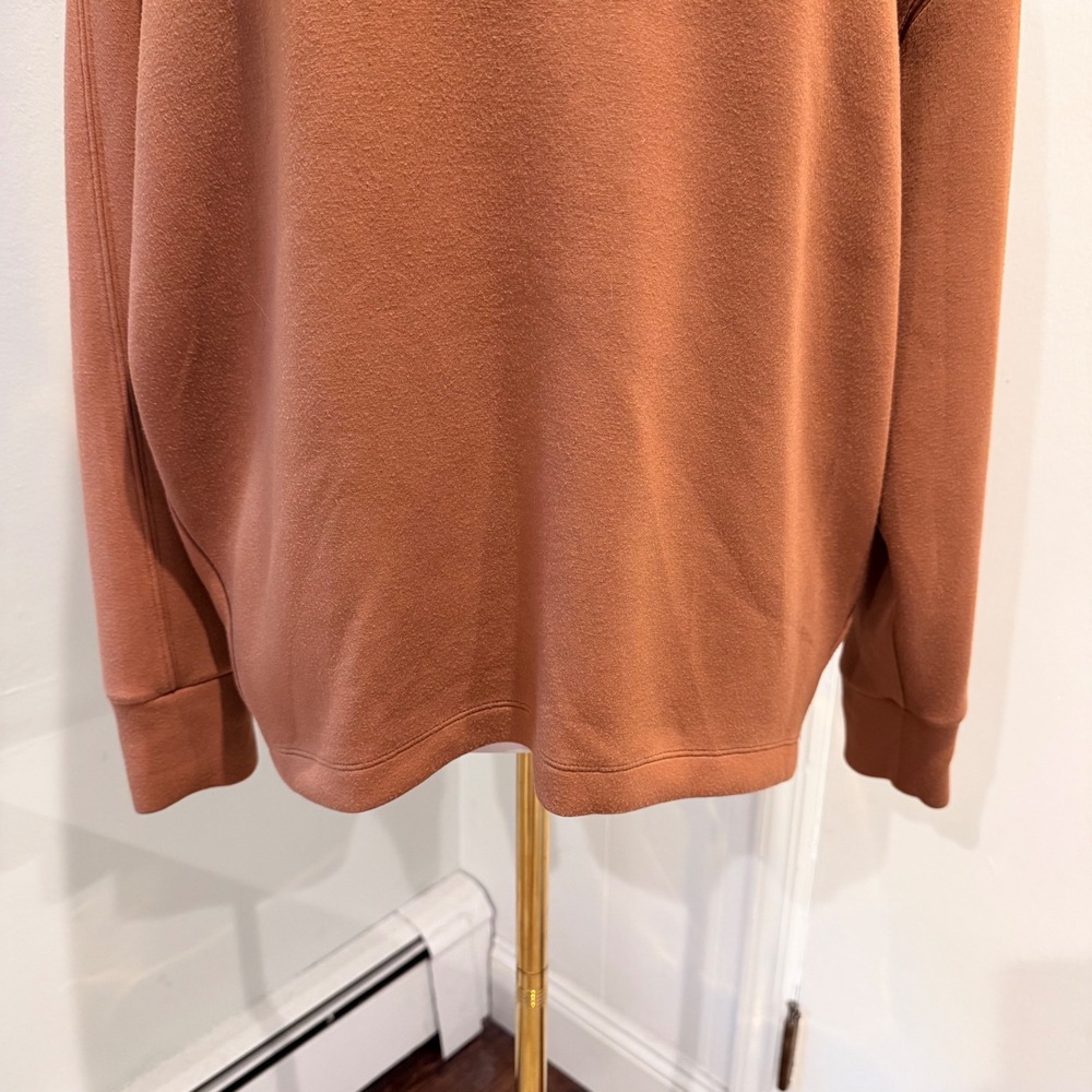 Spanx Brown AirEssentials Crew Neck Sweatshirt Ultra Soft | Size M - Picture 5 of 11